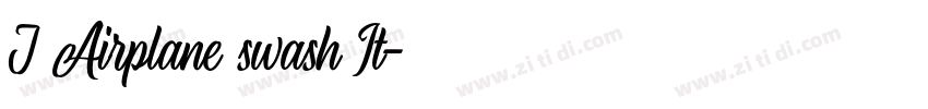 J Airplane swash It字体转换